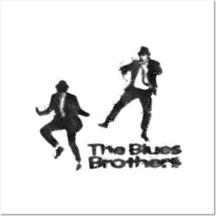 the blues brothers distressed graphic Posters and Art